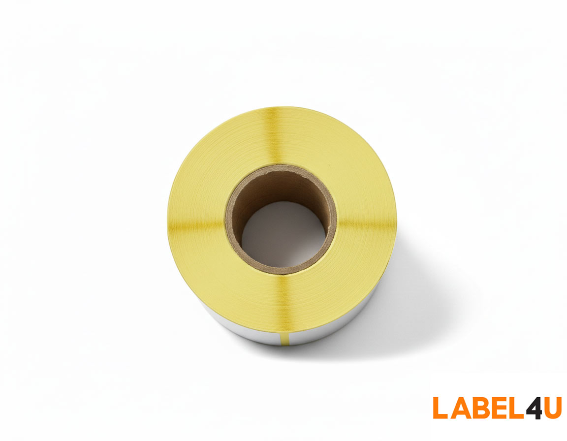 Самоклеящаяся этикетка 58х60 ракурс сверху