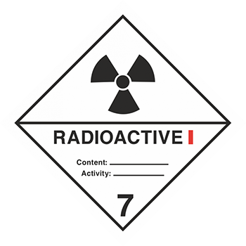 Предупреждающая этикетка "Радиация"